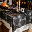 Nappe d'Halloween en dentelle noire fantôme