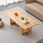 Table basse rectangulaire avec base robuste