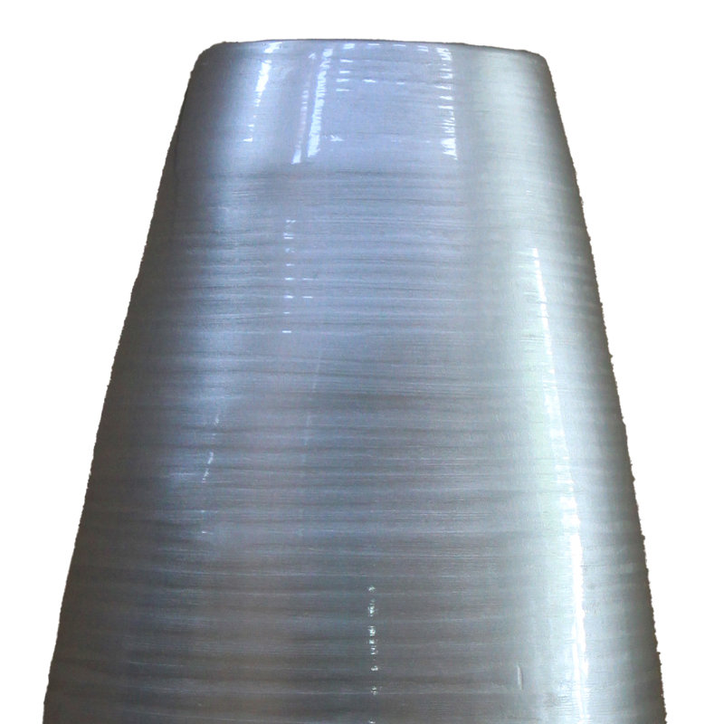 Grand vase de plancher en bambou fabriqué à la main Teebar, H 27,5 po x l 11 po x P 11 po, Argent