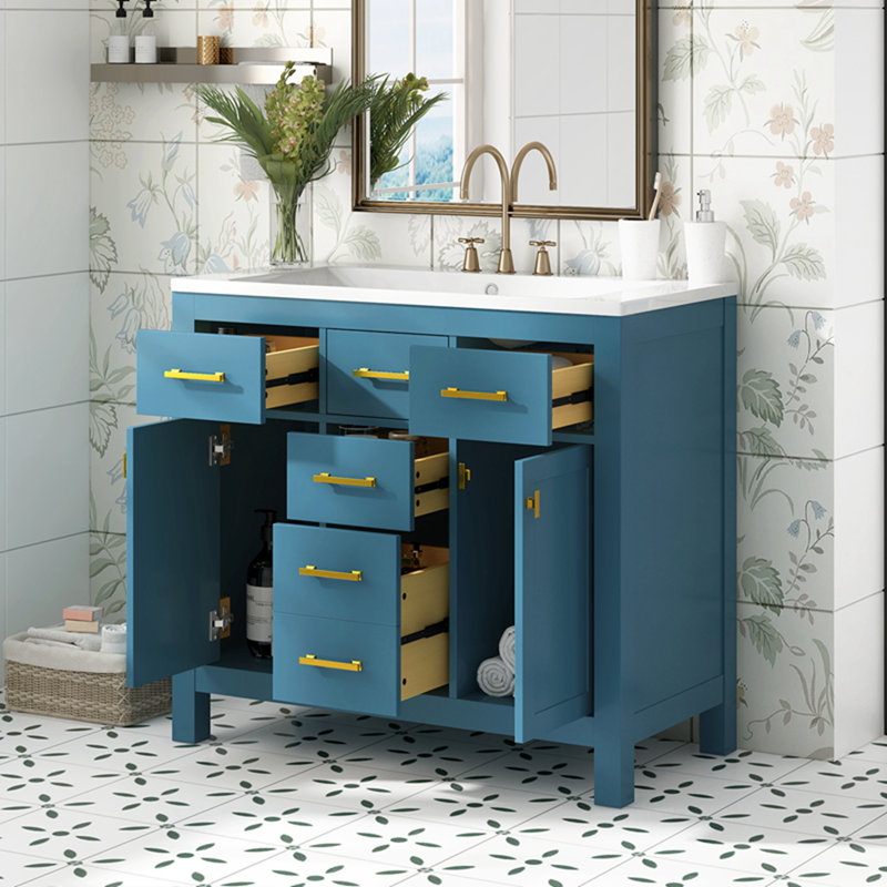 Armoire décorative, Bleu