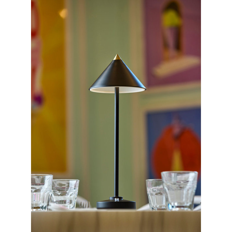 Lampe de table sans fil à DEL Ritchie, Noir, noir, noir, noir