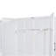 Grand lit escamotable mural avec placard, blanc