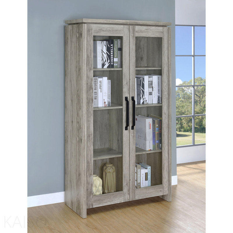 Armoire haute 2 portes en bois d'ingénierie