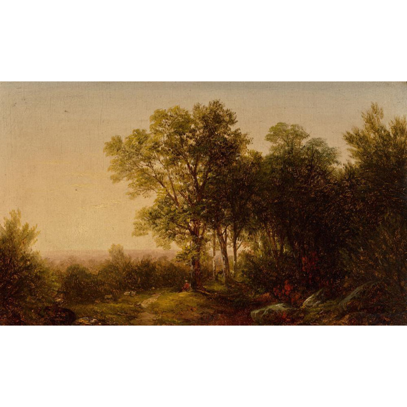 "Solitude" par John William Casilear - Art mural sur toile tendue avec châssis, H 24 po x l 17 po