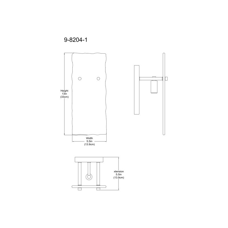 Genry 1-Light Wall Sconce in Matte Black, Matte Black