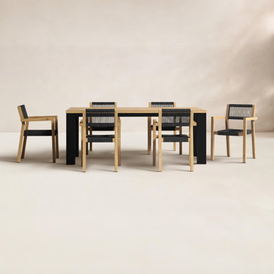 Morones 79" Patio Dining Set