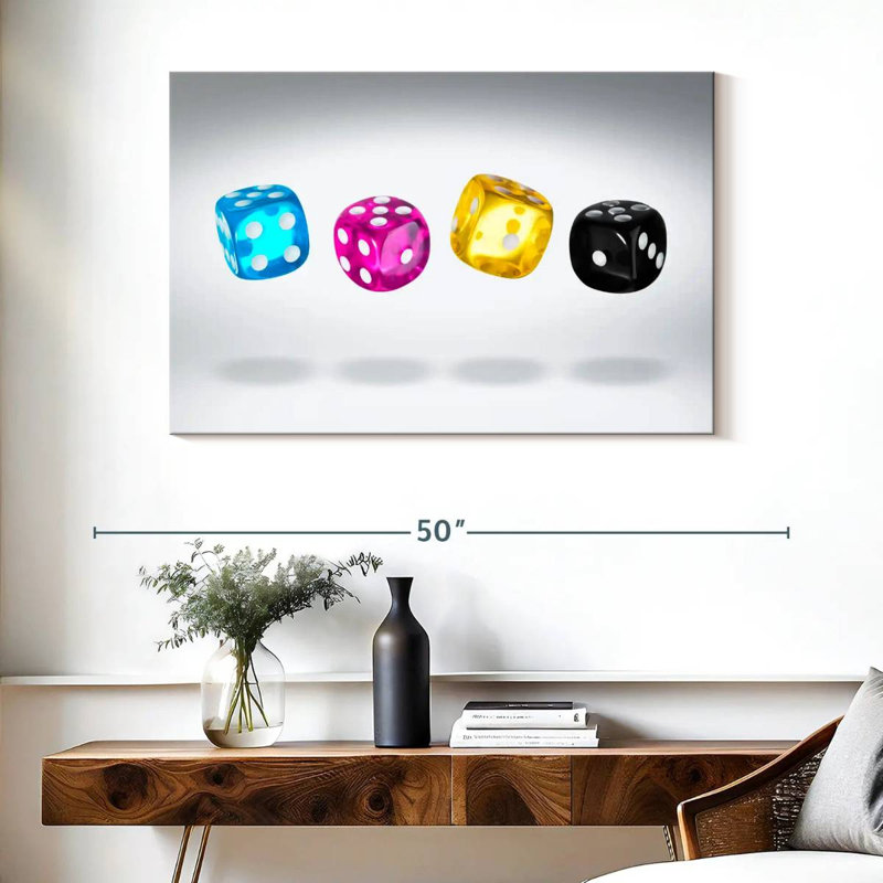 Senne Floating Dice, 26" H x 39" W