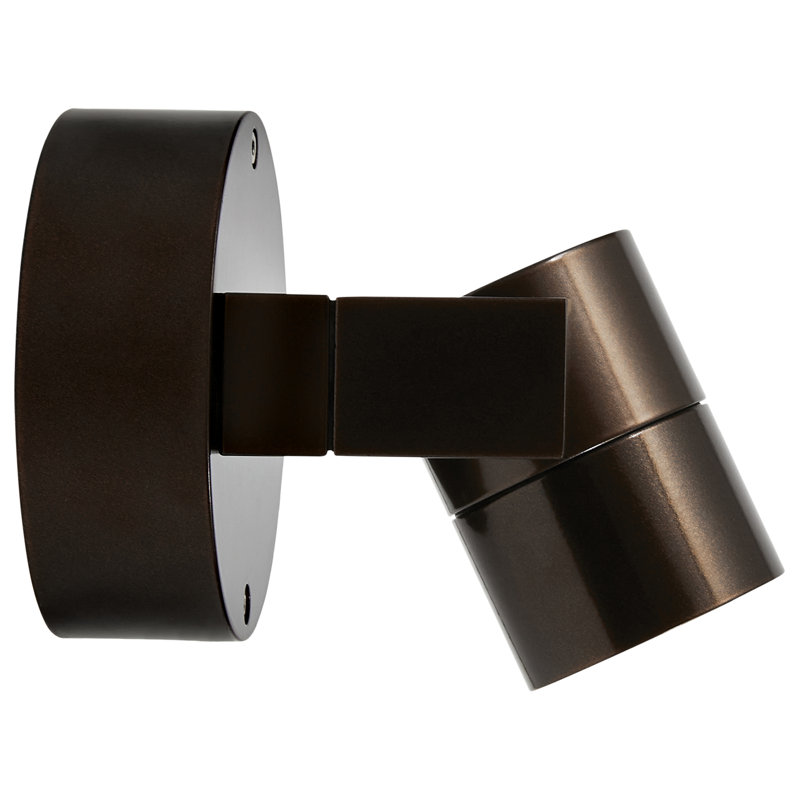Bronze 4-Inch Adjustable LED Outdoor Wall Spotlight