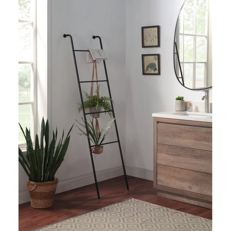 Étagère inclinée classique pour maison / salle de bain / chambre à coucher, Noir