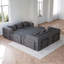 Canapé-lit convertible de 78,7 pouces avec coussin cylindrique, canapé-lit pliant en chenille, canapé-lit pliant avec poche latérale, canapé-lit de plancher, 2 pièces-785117558