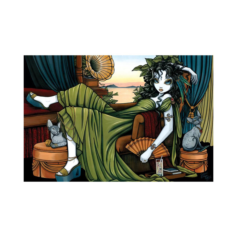 Serena 1 Piece Wrapped Canvas Wall Art, 20.32cm H x 30.48cm W x 1.91cm D