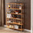 Queens 5 Tier Bookcase, Solid Beech Wood Tall Bookshelf for Living Room and Home Office