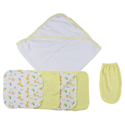 Ensemble de serviettes débarbouillettes 6 pièces 100% coton