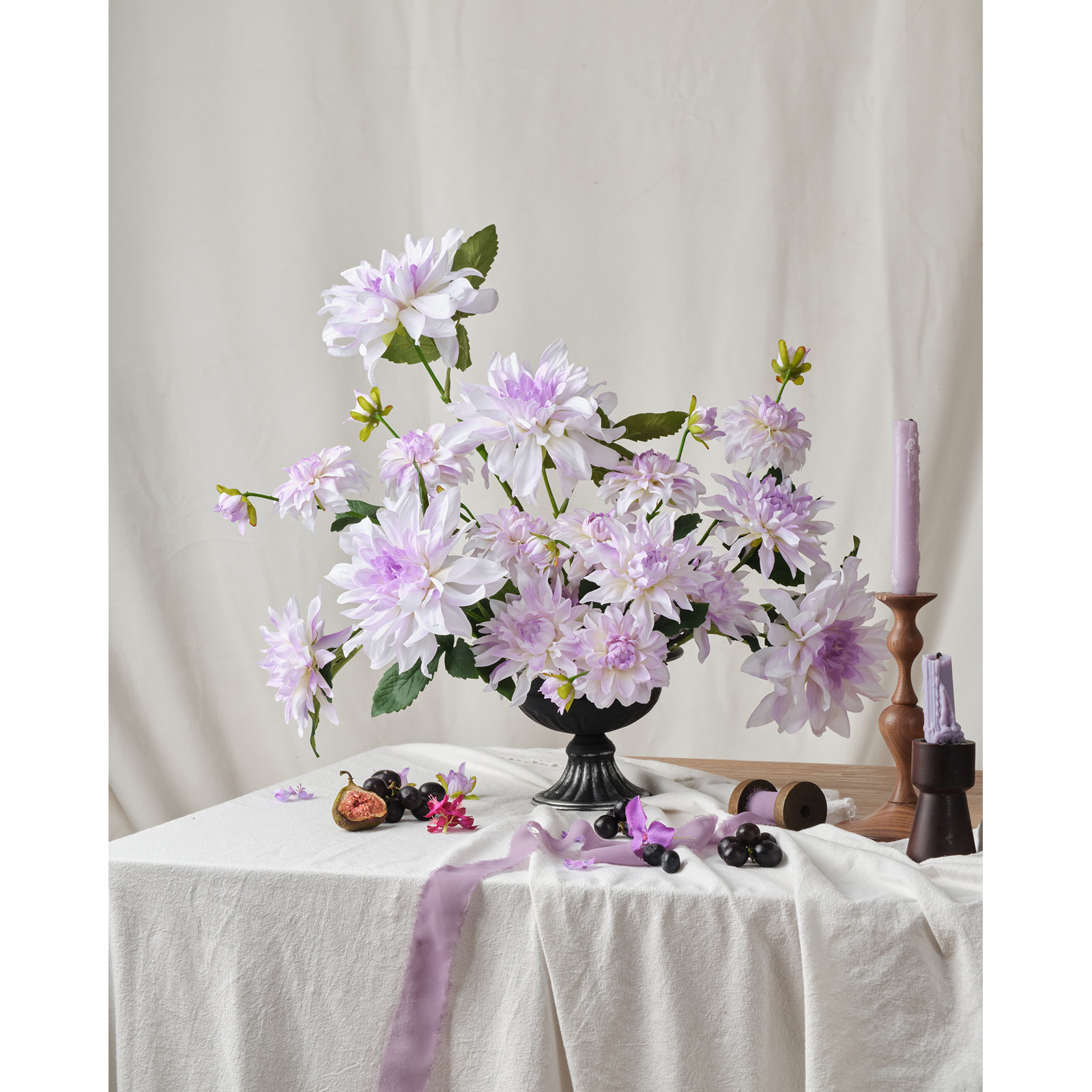Dahlia Floral Stems, Purple