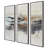 Uttermost Graphite Horizon, ensemble de 3 reproductions encadrées