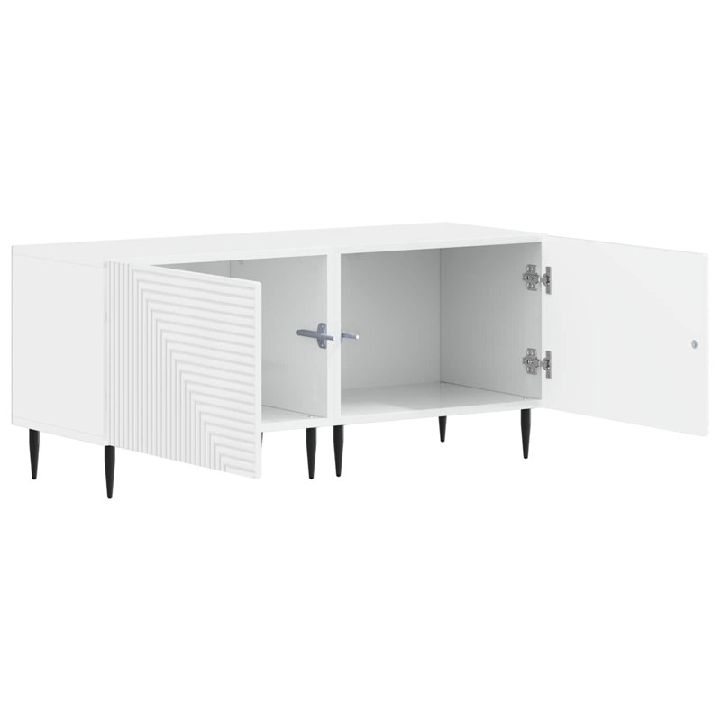 TV Stand for TVs up to 43", High Gloss White