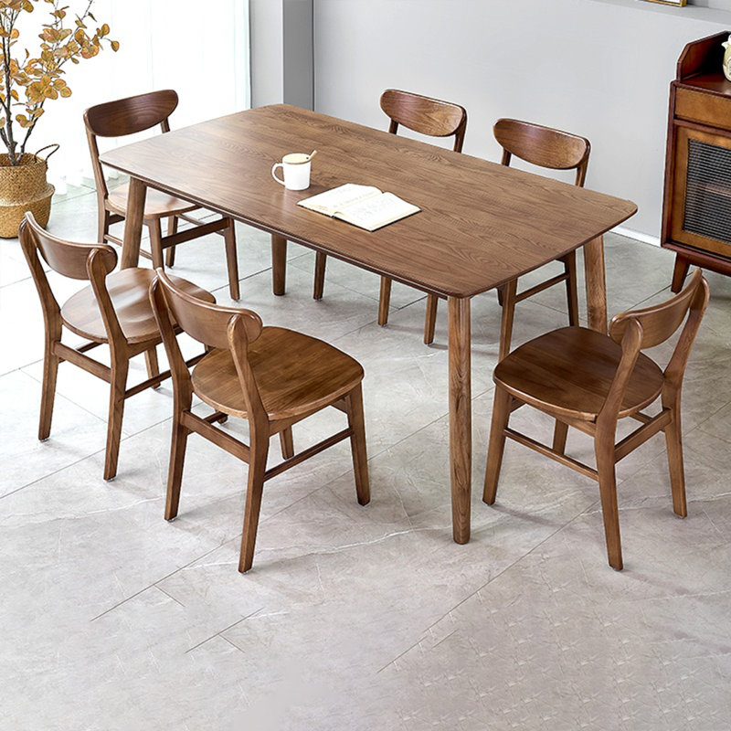 Ensemble de table pratique en bois massif de haute qualité, H 29,52 po x L 70,86 po x l 35,43 po