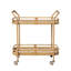 Riviera Bar Cart In Camel Finish