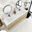 Meuble-lavabo sur pied simple avec surface solide-930536777