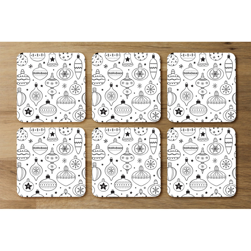 Square 6 Piece Coaster Set
