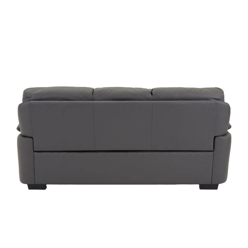 Nafissa 3+2 Sofa Set Genuine Leather, Grey