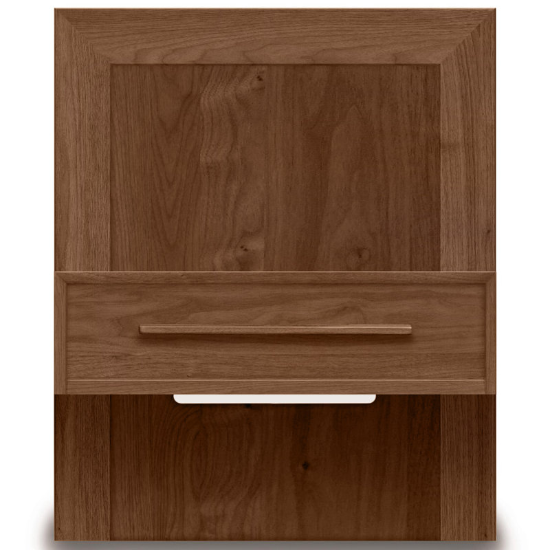 Moduluxe 24'' W Solid Wood Nightstand, Conventional, Saddle Cherry