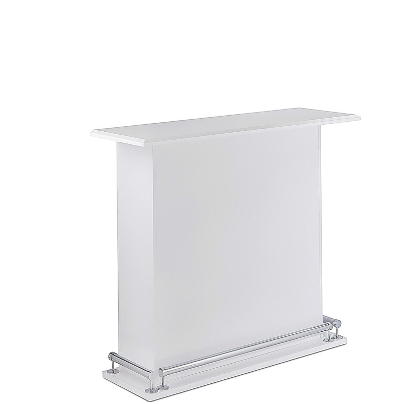 Kite White High Gloss Finish Bar Table