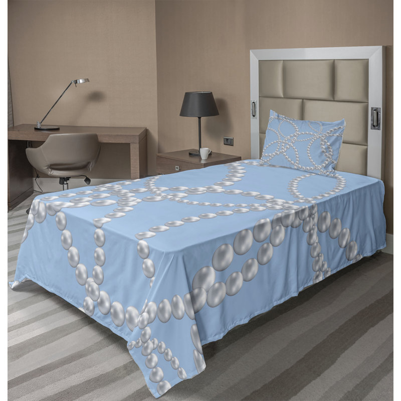 Microfiber Sheet Set, Twin Sheet Set with Fitted Sheet and Pillowcase