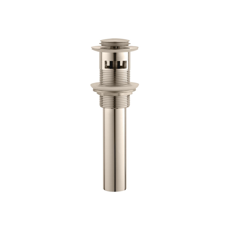 Pop-Up Drain For Bathroom Sinks With Overflow, Brushed Nickel