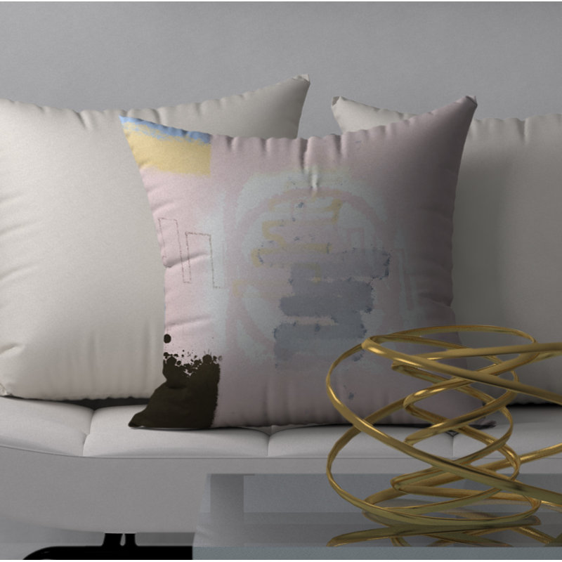 Housse de coussin carrée Anella/insert, H 18 po x l 18 po