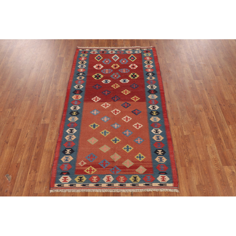 Tapis kilim à tissage plat 3 x 6