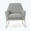 Fauteuil capitonné en polyester de 30,75 po de large Sankey-27192686
