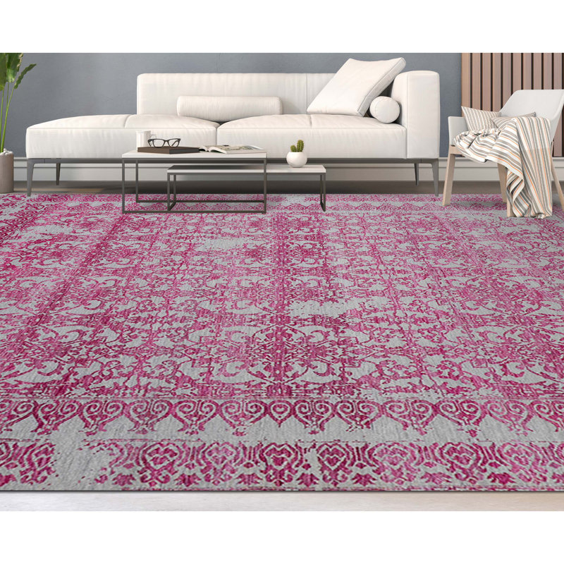 Wool Geometric Area Rug, Rectangle 9' x 12'