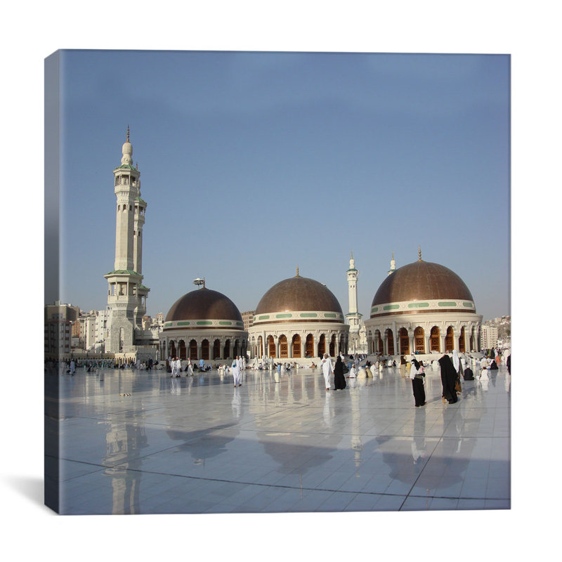 Impression sur toile, "La mosquée", H 12 po x l 12 po x P 0,75 po