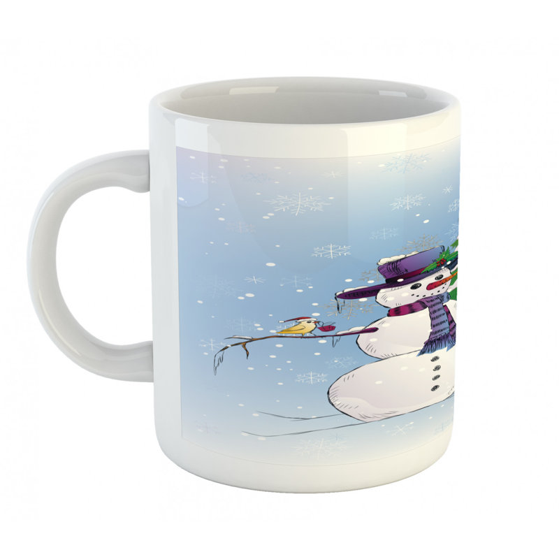 Grande tasse à café bonhomme de neige