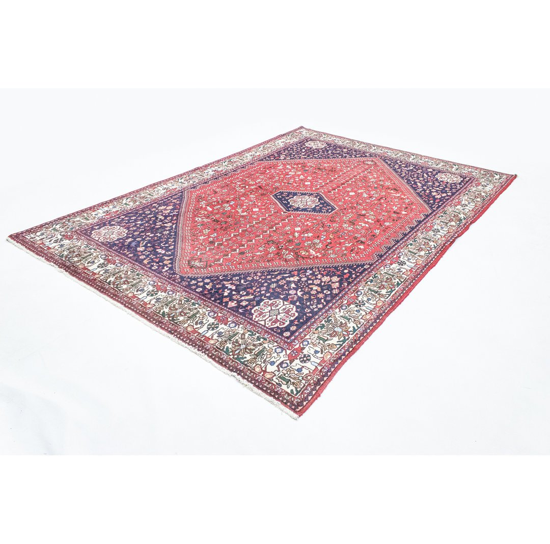 Hand Knotted Wool Red Indoor/Outdoor Rug