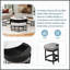 Table basse moderne à plateau relevable avec rangement 3 repose-pieds - Peu encombrants pour le salon