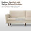 Cicero 204Cm Velvet Flared Arm Sofa-1933434131