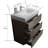 30" Gray Bathroom Vanity With Sink - Max Storage, Sleek Gray, Silent Smooth , Ergonomic Large-109282812-109282813-109282814