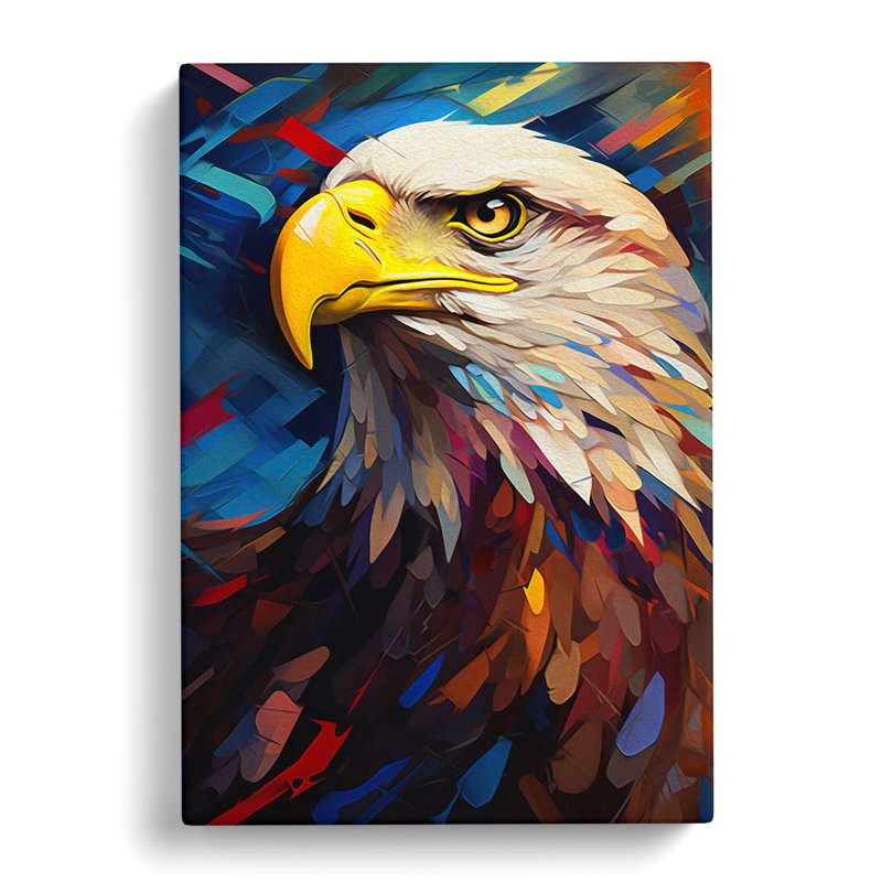 Eagle Orphism - Wrapped Canvas, 76cm H x 50cm W x 3cm D