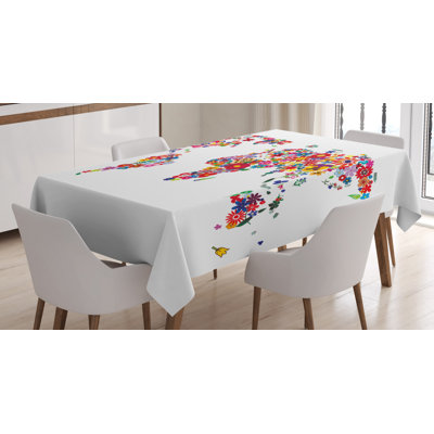 World Map Tablecloth