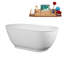 Baignoire autoportante 59 po avec plateau 59 "Streamline-101698925