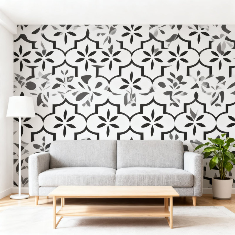 Papier peint adhésif autocollant amovible Glorytik