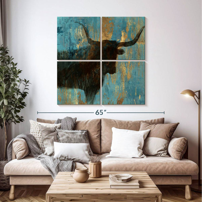 Brampt Bison I, 45" H x 45" W
