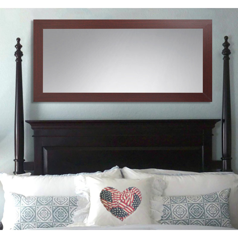 Kristo Rectangle Wall Mirror, Dark Mahogany, 51.5" H x 30.5" W