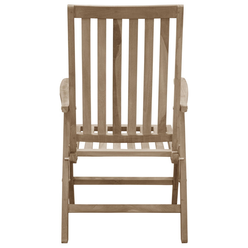 Baek Folding Patio Dining Armchair with Cushion
