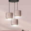 Eamie 3 - Light Black Cluster Pendant-52853270