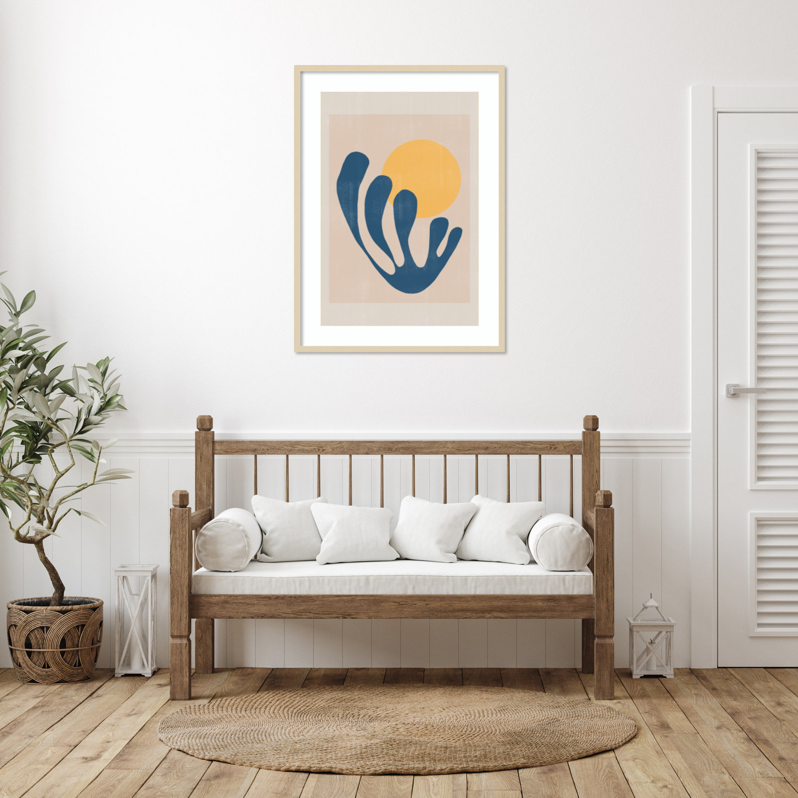 Giese "Modern Plant No. 1" Print, Brown, 41" H x 30" W