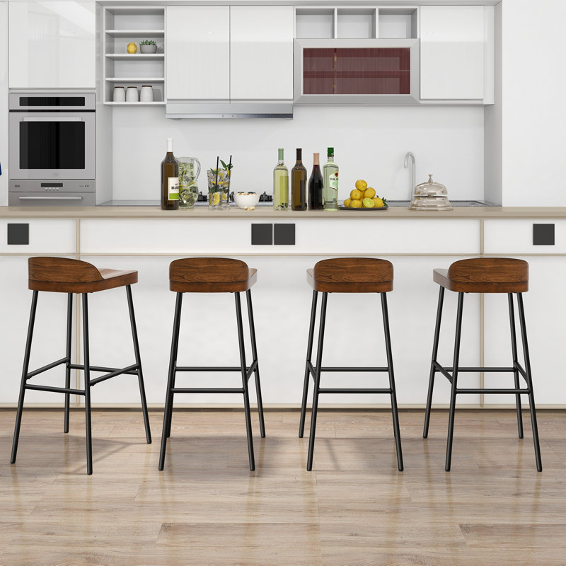 Wood 73cm Bar Stool, 1