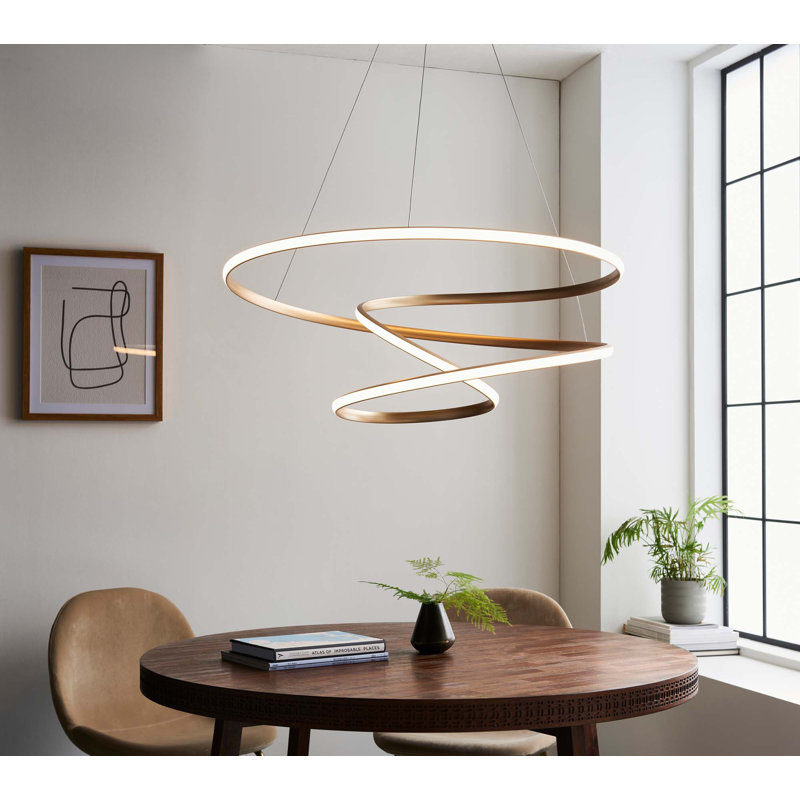 Kupar 1 - Light Unique/Statement LED Chandelier, 60 - 186 Cm H x 85 Cm W x 85 Cm D